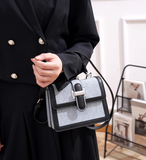 contrast color small square bag single shoulder handbag crossbody bag HZ1024
