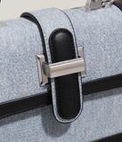 contrast color small square bag single shoulder handbag crossbody bag HZ1024