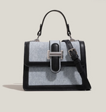 contrast color small square bag single shoulder handbag crossbody bag HZ1024
