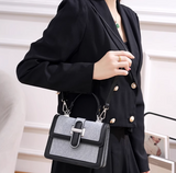 contrast color small square bag single shoulder handbag crossbody bag HZ1024