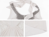 lady style beaded halter neck dress HZ1024