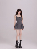sweet lace stitching suspender dress £¨Skirt + Pants£© HZ1024