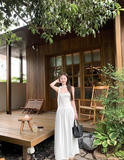 style gentle halter neck suspender dress HZ1024
