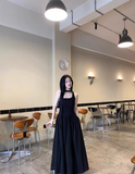 style gentle halter neck suspender dress HZ1024