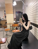 style gentle halter neck suspender dress HZ1024