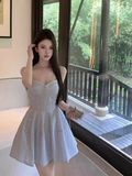 Sweetheart Homecoming Dress,Spaghetti Strap Short Prom HZ1024