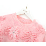 floral embroidered crewneck sweater HZ1024