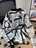 soft V-neck mid-length cardigan sweater HZ1024
