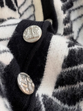 soft V-neck mid-length cardigan sweater HZ1024