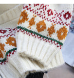 Preppy Fair Isle Hooded Cardigan Sweater HZ1024