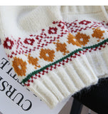 Preppy Fair Isle Hooded Cardigan Sweater HZ1024