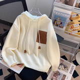 retro loose hooded sweater HZ1024
