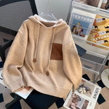 retro loose hooded sweater HZ1024