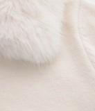 New Style Fashion Hooded Fur Collar Zipper Loose Sweater HZ1024