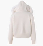 New Style Fashion Hooded Fur Collar Zipper Loose Sweater HZ1024