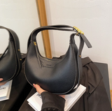all-match solid color shoulder crossbody bag dumpling bag HZ1024