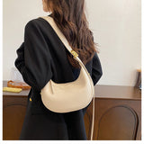 all-match solid color shoulder crossbody bag dumpling bag HZ1024