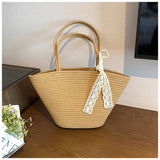 shoulder tote bag beach handbag woven bag HZ1024