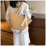 shoulder tote bag beach handbag woven bag HZ1024