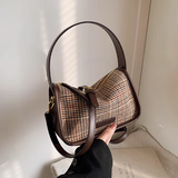 Retro Plaid Crossbody Pillow Bag Tote Bag HZ1024