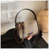 Retro Plaid Crossbody Pillow Bag Tote Bag HZ1024