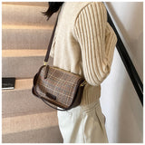 Retro Plaid Crossbody Pillow Bag Tote Bag HZ1024