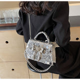 chain crossbody bag shoulder square bag HZ1024