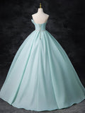 Beads Blue Long Prom Dress, Blue Long Formal Dress HZ1024