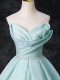 Beads Blue Long Prom Dress, Blue Long Formal Dress HZ1024