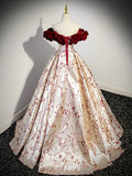 Off Shoulder Satin Champagne Long Prom Dress, Champagne Long Formal Dress HZ1024
