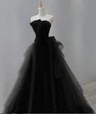 Tulle Velvet Burgundy Long Prom Dress, Burgundy Long Evening Dress HZ1024