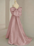 Sweetheart Neck Satin Burgundy Long Prom Dress, Burgundy Long Formal Dress HZ1024