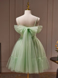 Green Sweetheart Neck Short Prom Dress, Green Homecoming Dress HZ1024