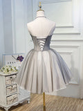 Sweetheart Neck Tulle Lace Short Prom Dress, Cute Homecoming Dress HZ1024