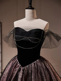 Mini Short Prom Dress, Sweetheart Neck Black Cute Homecoming Dress HZ1024