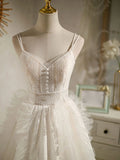 v neck tulle lace short prom dress lace cocktail dress HZ1024