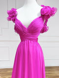Backless Long Prom Dresses, Red Long Evening Dresses HZ1024
