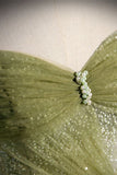 Green Long Prom Dress, Green Tulle Formal Evening Dress HZ1024