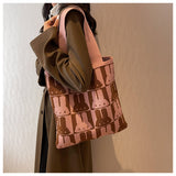 capacity woolen knitted handbag HZ1024