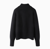 Gold Button Twill Blended Sweater HZ1024