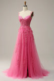 Elegant Sweetheart Neck Tulle Lace Dark Blue Long Prom Dress, Dark Blue Long Evening Dress HZ1024