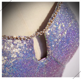 sweetheart neck long prom dress purple formal party dress HZ1024