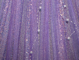 sweetheart neck long prom dress purple formal party dress HZ1024
