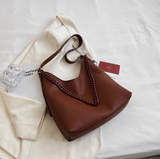 soft leather commuter shoulder tote bag crossbody bag HZ1024