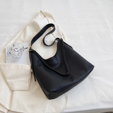 soft leather commuter shoulder tote bag crossbody bag HZ1024
