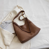soft leather commuter shoulder tote bag crossbody bag HZ1024
