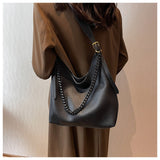 soft leather commuter shoulder tote bag crossbody bag HZ1024