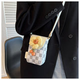 Lightweight Canvas Flower Mini Crossbody Phone Bag HZ1024
