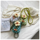 Lightweight Canvas Flower Mini Crossbody Phone Bag HZ1024