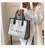 Capacity Canvas Crossbody Handbag Tote Bag HZ1024